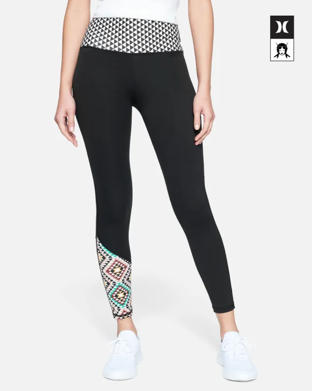 Hurley x Black Girls Surf Max Mosaic Geo Surf Legging sold by Hurley