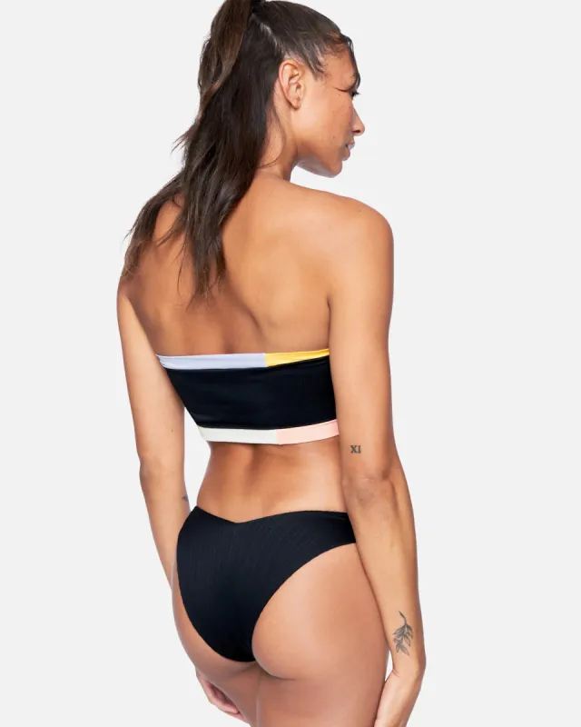 Colorblock V Front Cheeky Bikini Bottom sold by Hurley