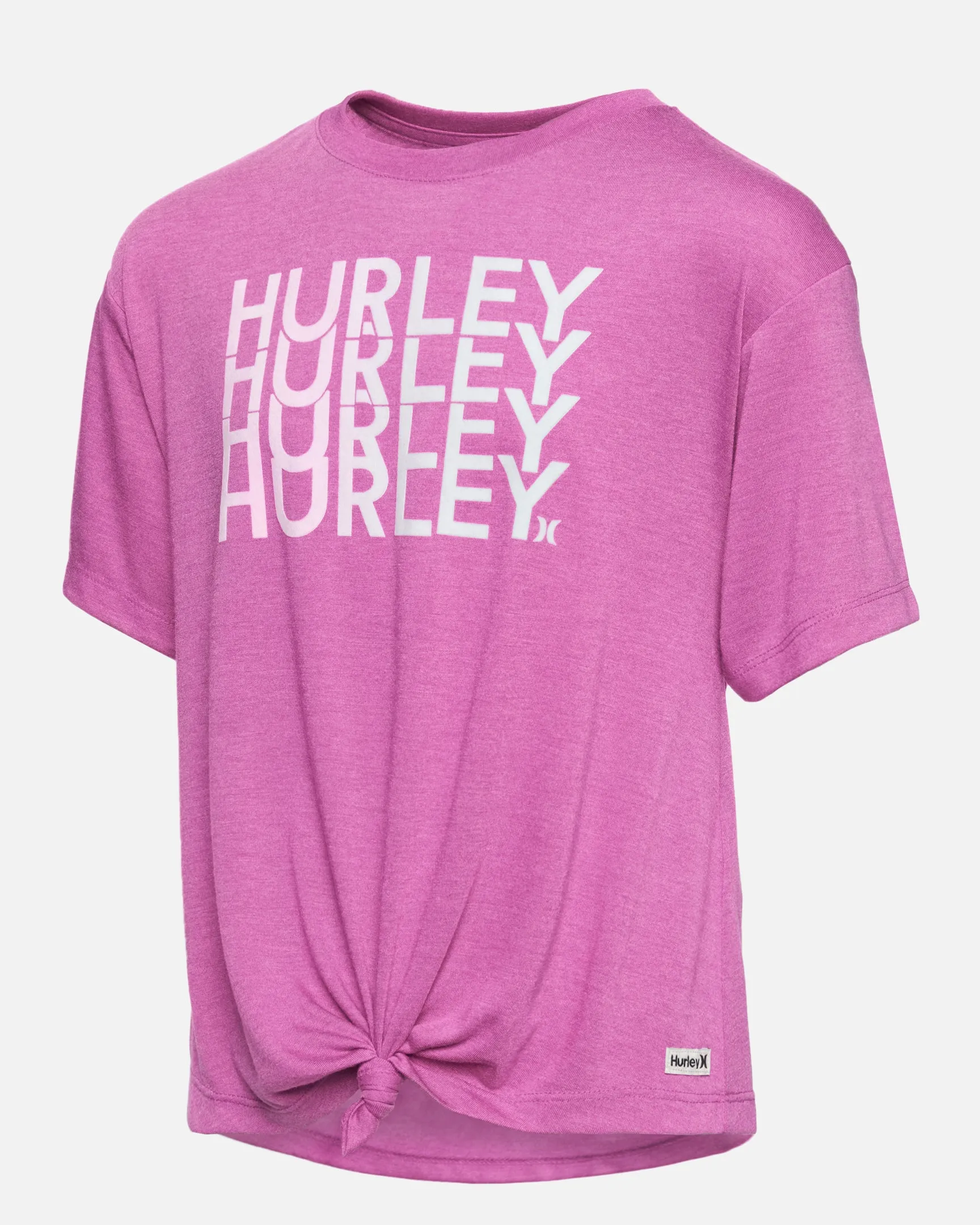Girls' Tie Front Graphic T-Shirt sold by Hurley product image thumbnail 3