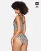 Hurley x Black Girls Surf Max Mosaic Geo Full Tab Side Bikini Bottom sold by Hurley