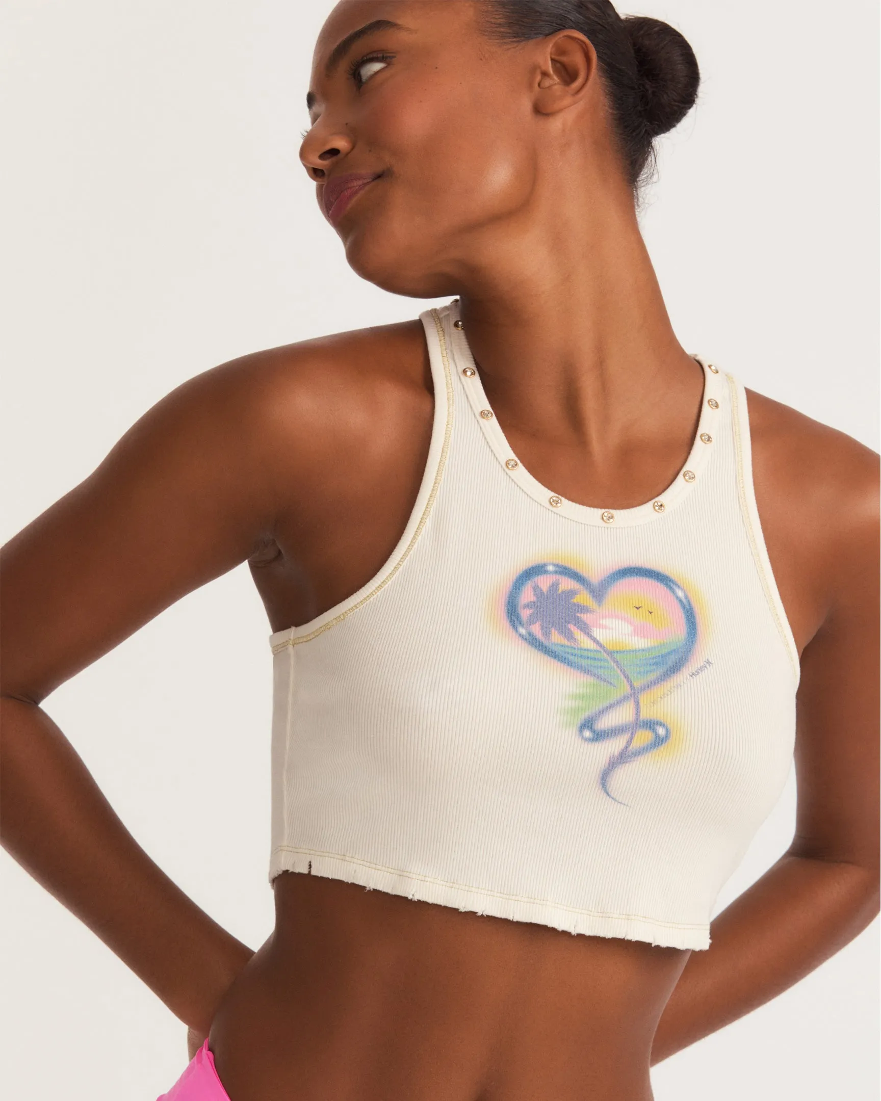 LoveShackFancy x Hurley - Whitewater Rib Tank sold by Hurley