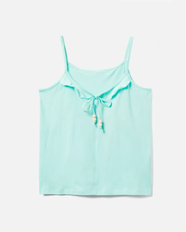 Ruffled Tank sold by Hurley