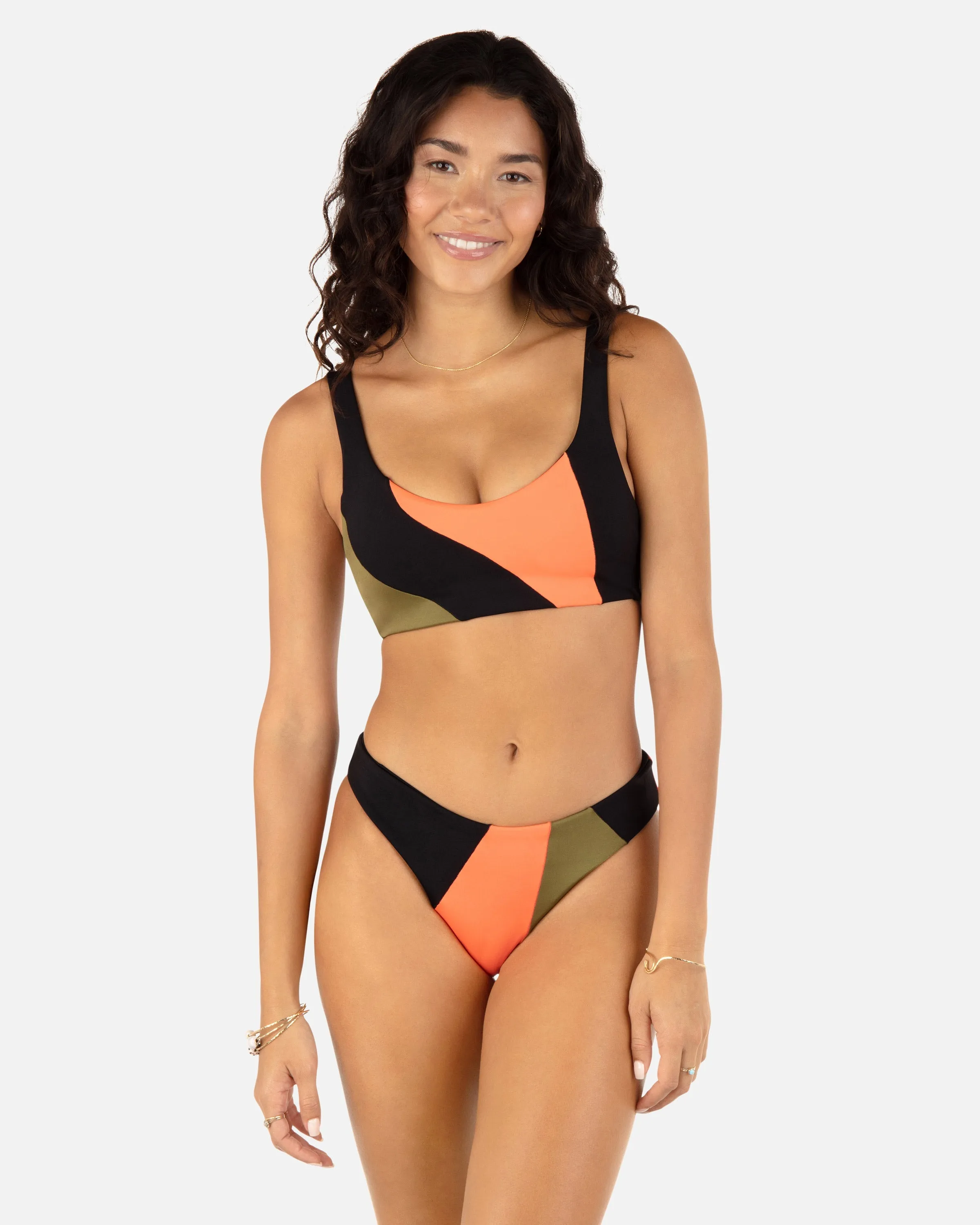 Color Blocked Max Mid Rise Cheeky Bottom sold by Hurley product image thumbnail 2