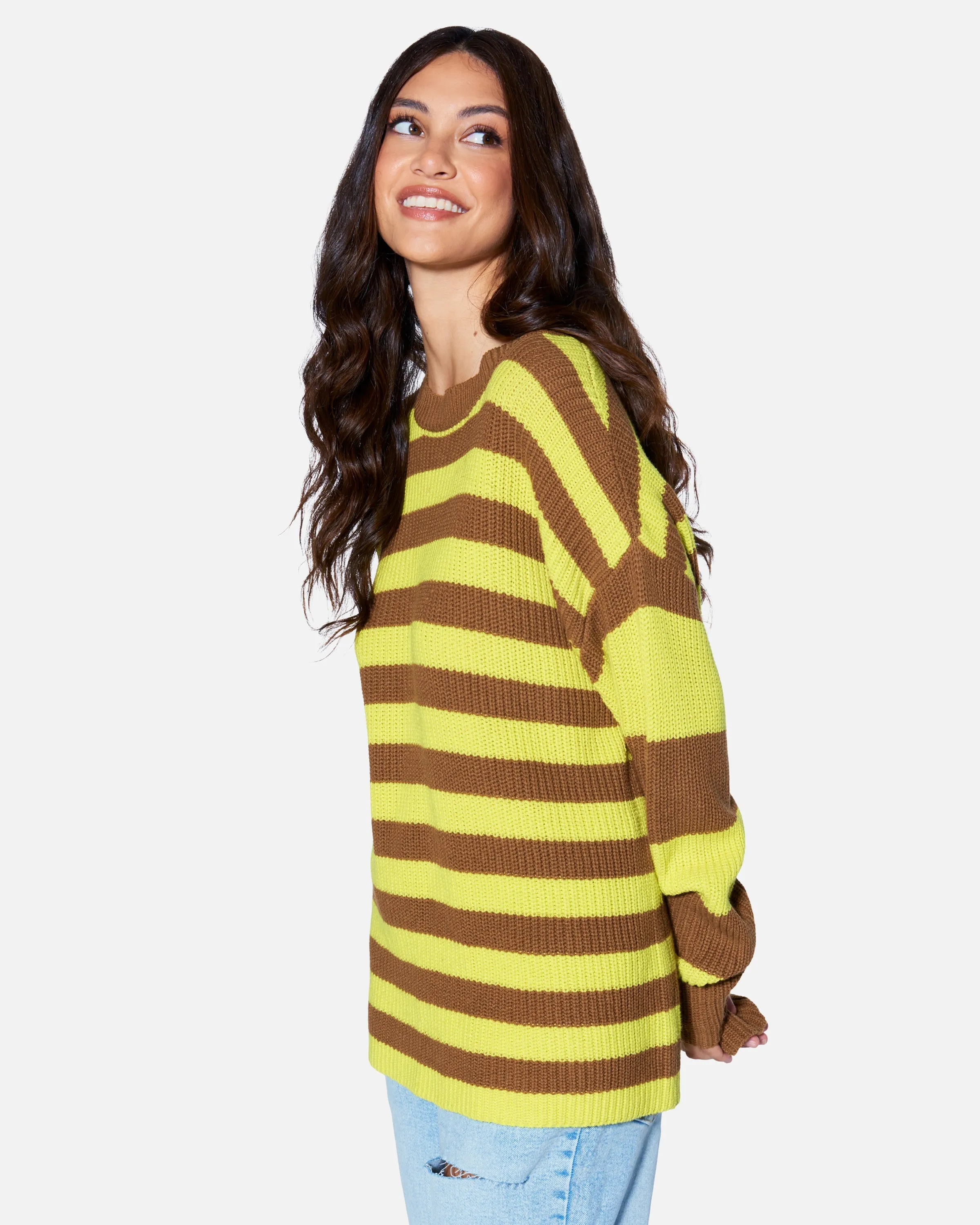 ESSENTIAL SERENA STRIPE SWEATER sold by Hurley product image thumbnail 3