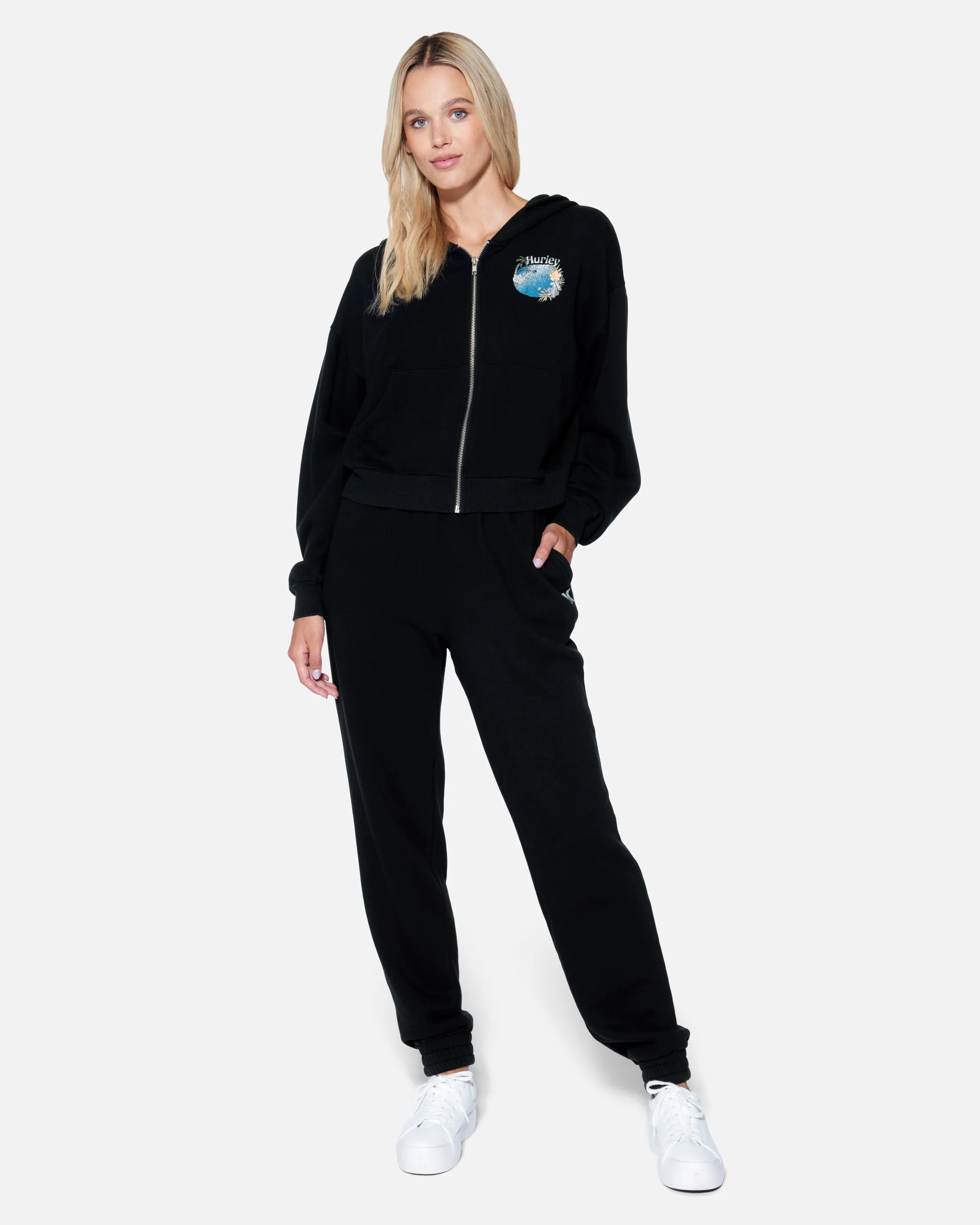 Protect The Sea Crop Zip Up Hoodie sold by Hurley product image thumbnail 4