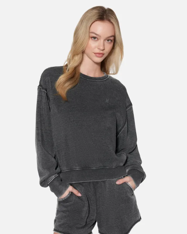 Essential Burnout Fleece Crewneck sold by Hurley