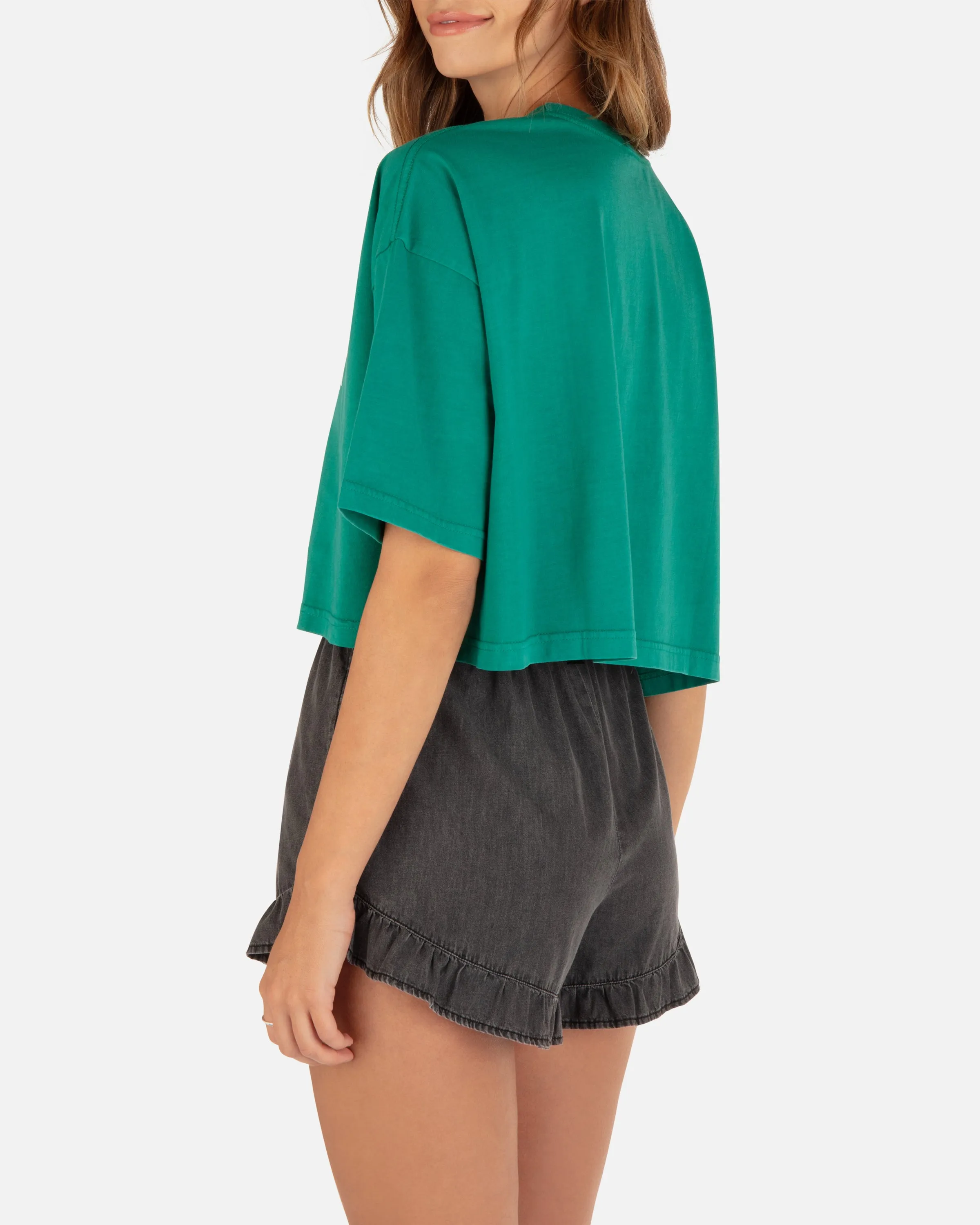 Collegiate Boyfriend Cropped Tee sold by Hurley product image thumbnail 3