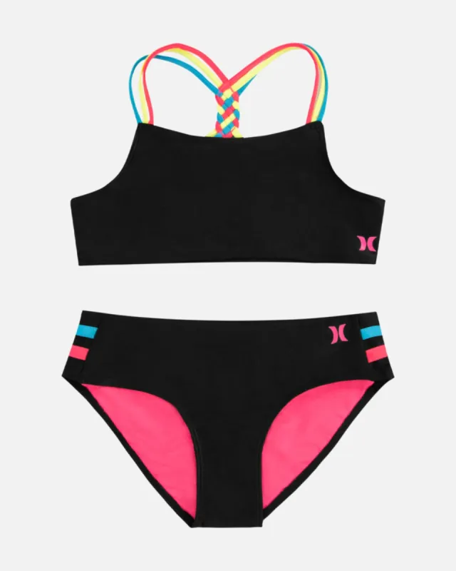Girls' Braided Multi Strap Bikini Set sold by Hurley