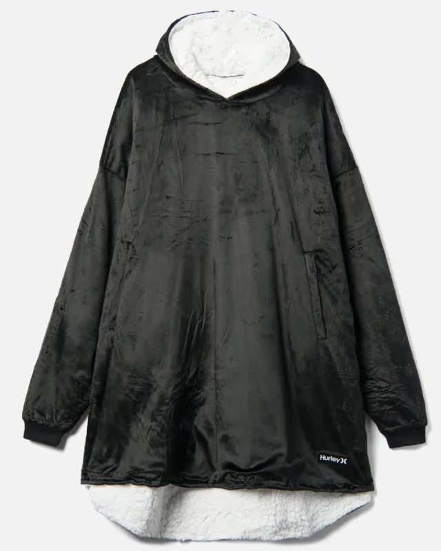 Solid Oversized Hooded Blanket Poncho sold by Hurley