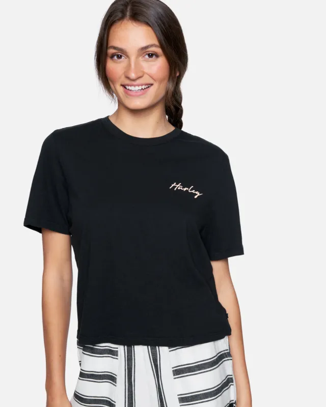 Kayah Washed Cropped Tee sold by Hurley