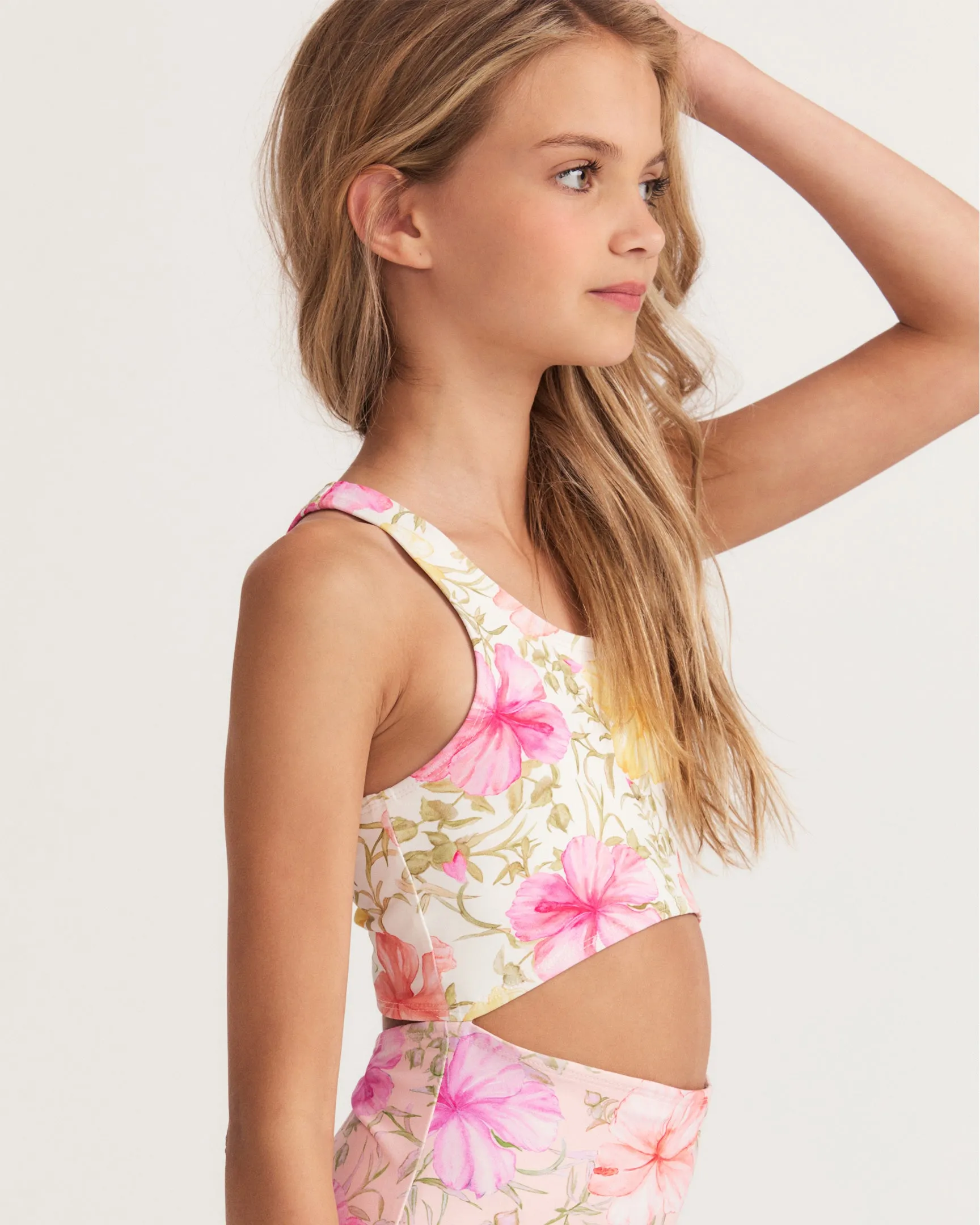 LoveShackFancy x Hurley - Girls' Hibiscus One Piece Swimsuit sold by Hurley product image thumbnail 3