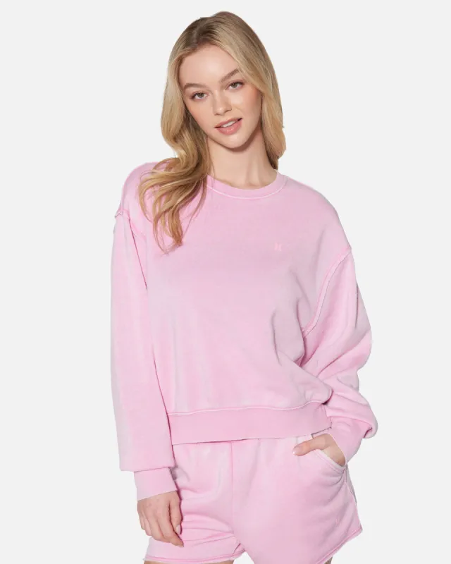 Essential Burnout Fleece Crewneck sold by Hurley