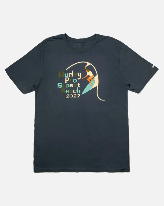 Hurley Pro Sunset Beach Everyday Washed Surfer Short Sleeve T-Shirt sold by Hurley