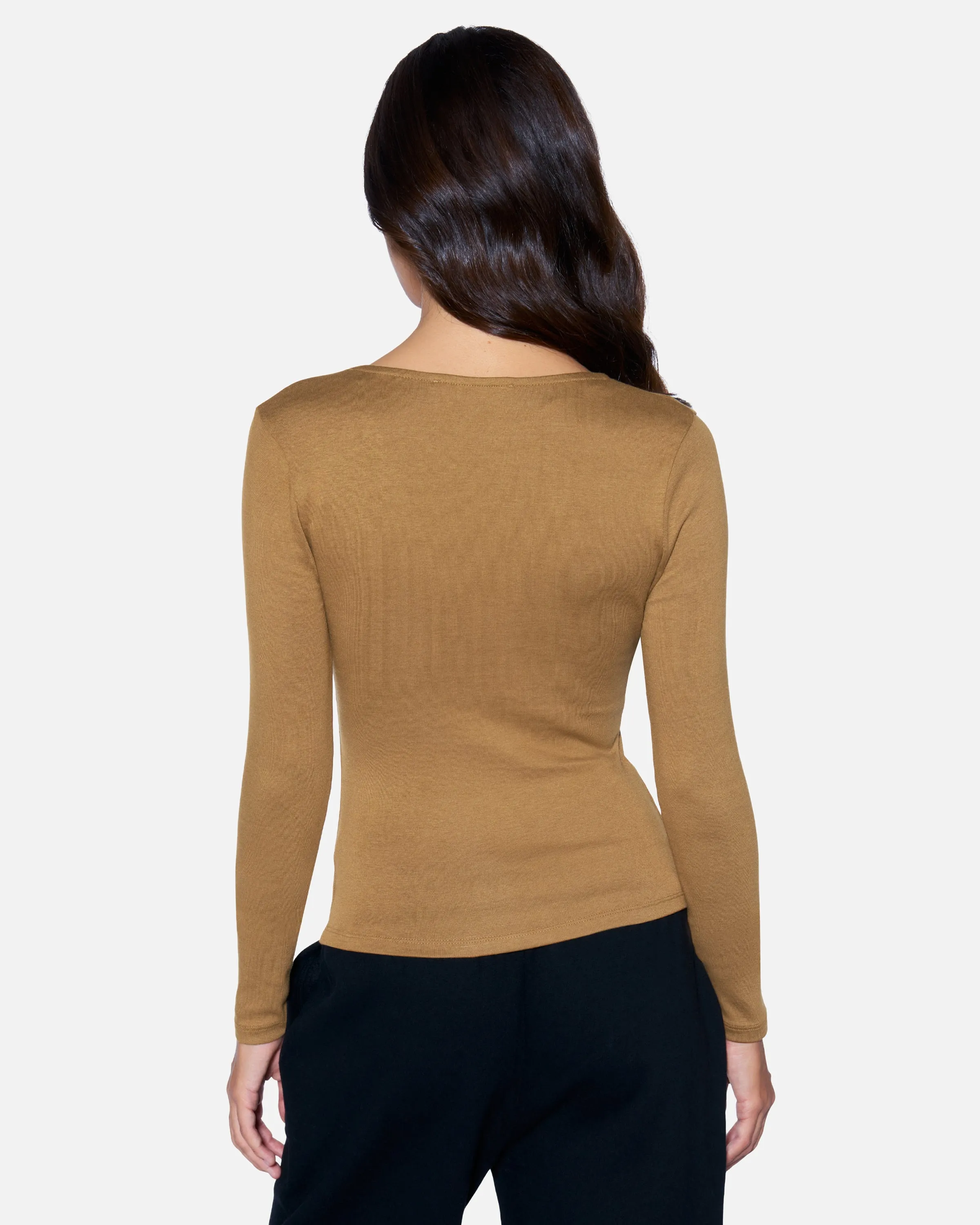 ESSENTIAL RUCHED LONG SLEEVE TOP sold by Hurley product image thumbnail 2