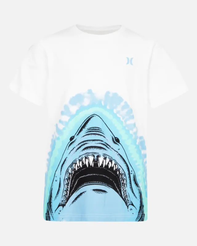 Boys' Faux Tie-Dye Shark Short Sleeve T-Shirt sold by Hurley
