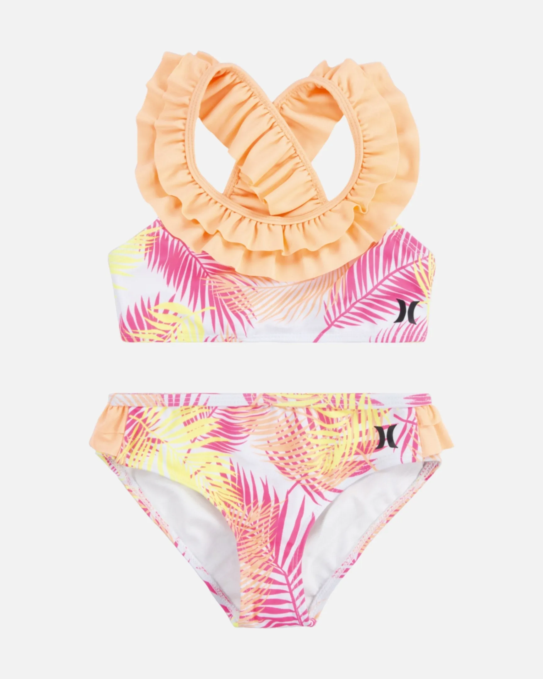 Girls' Double Mini Ruffle Bikini Set sold by Hurley