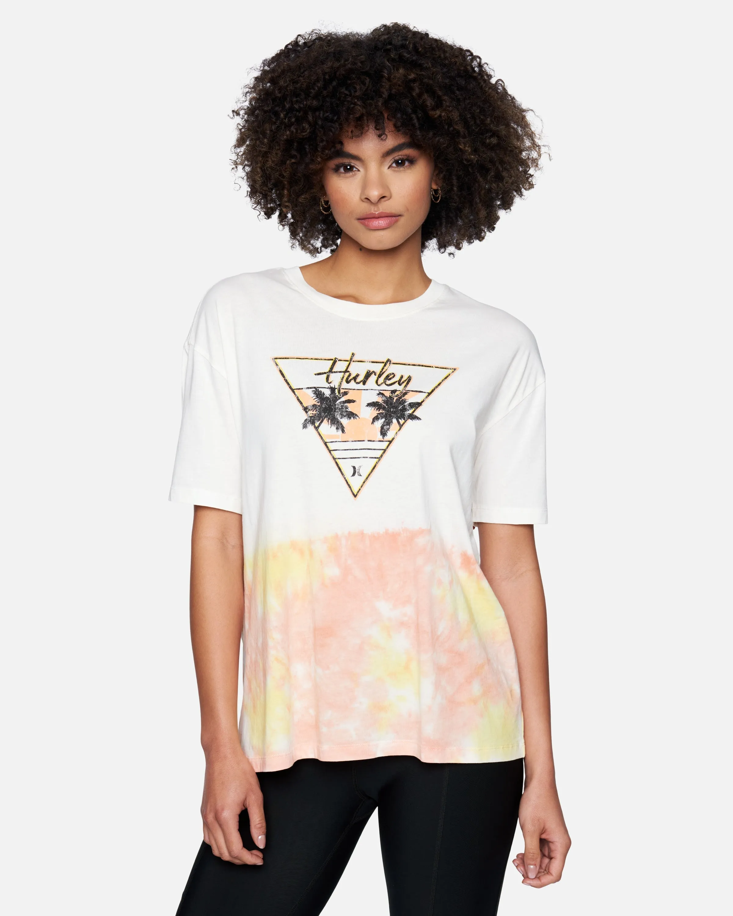 Persea Tie Dye Boyfriend Short Sleeve T-Shirt sold by Hurley