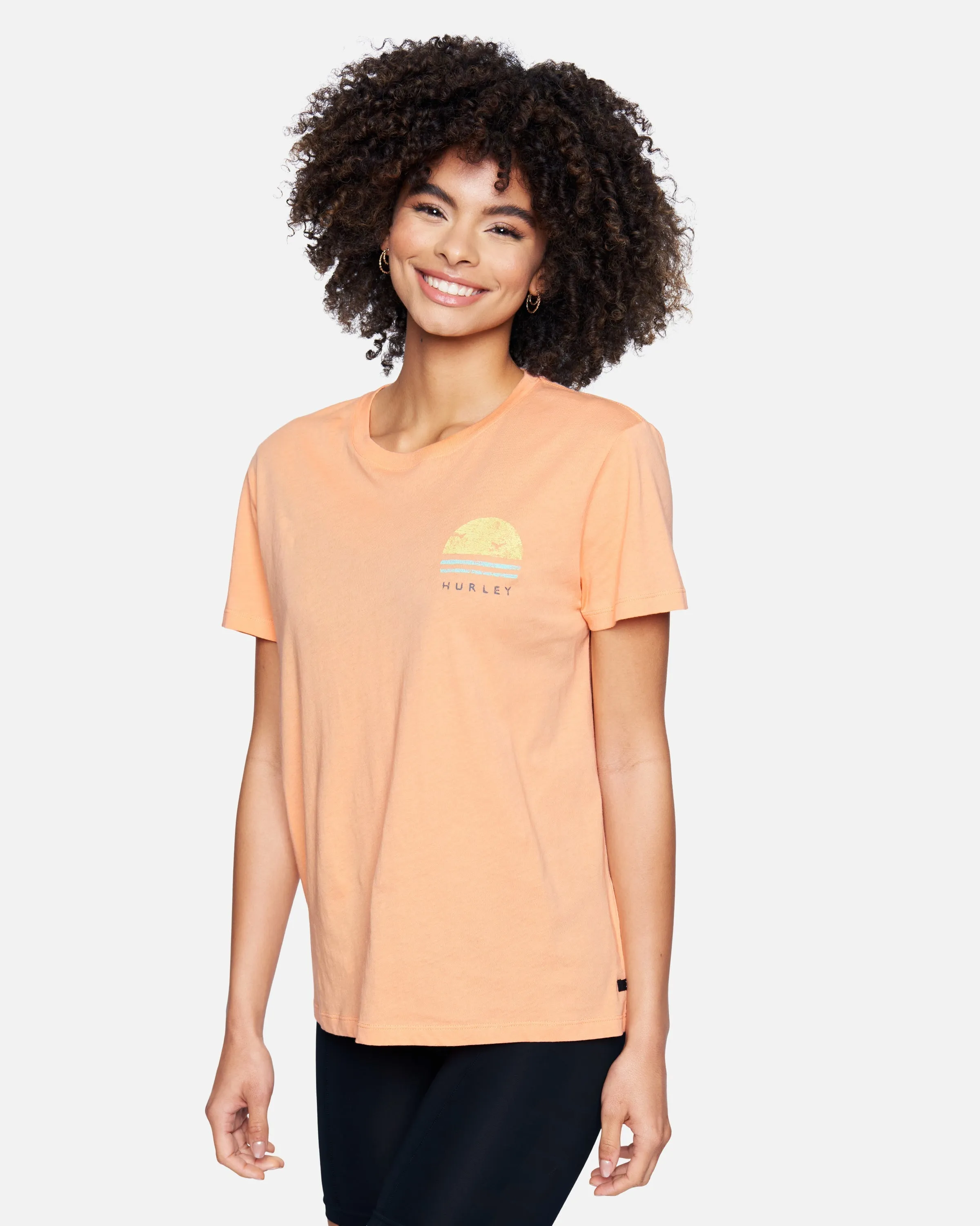 Hanalie Relaxed Girlfriend Short Sleeve T-Shirt sold by Hurley product image thumbnail 3