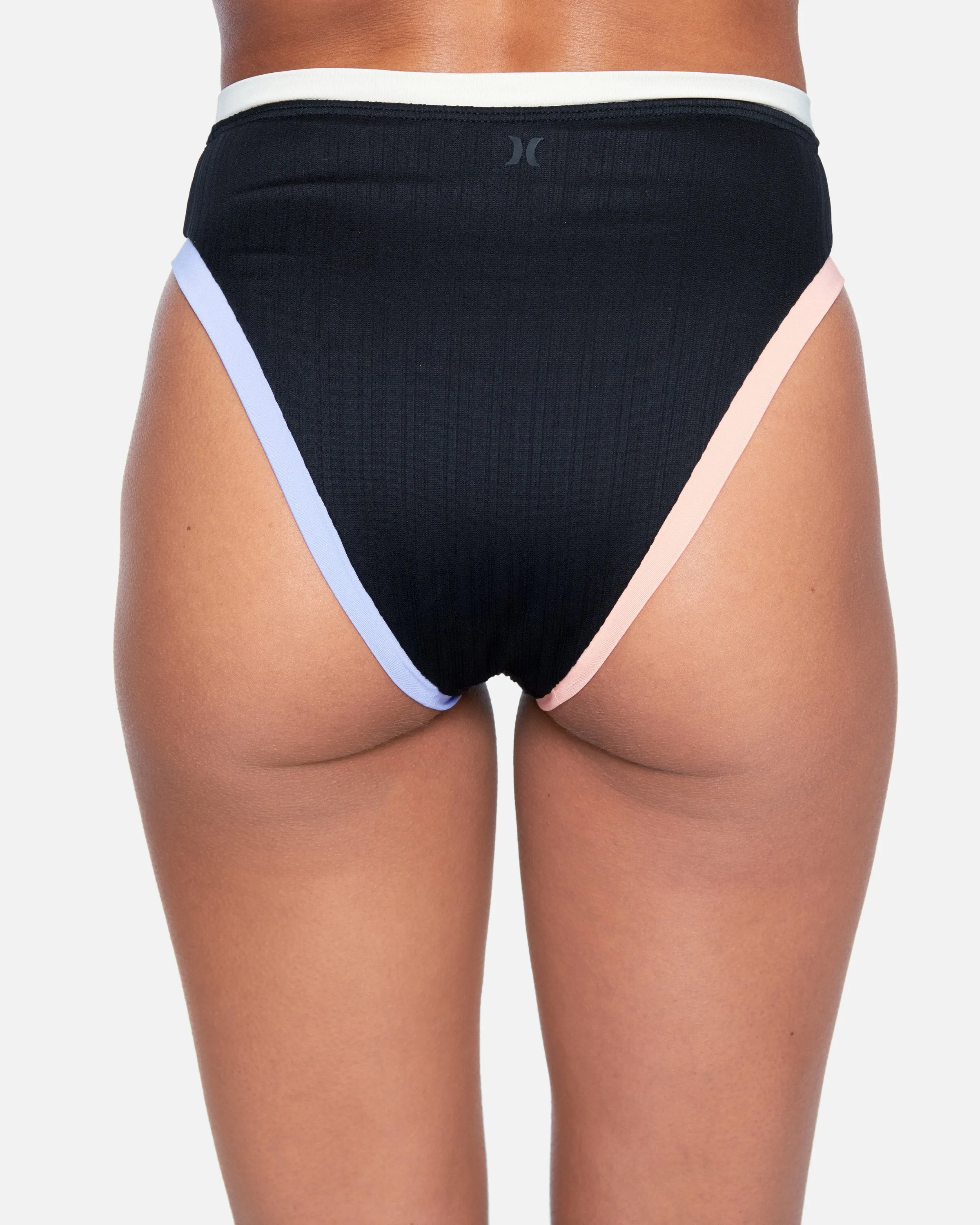 Colorblock Moderate High Waist Bikini Bottom sold by Hurley product image thumbnail 3