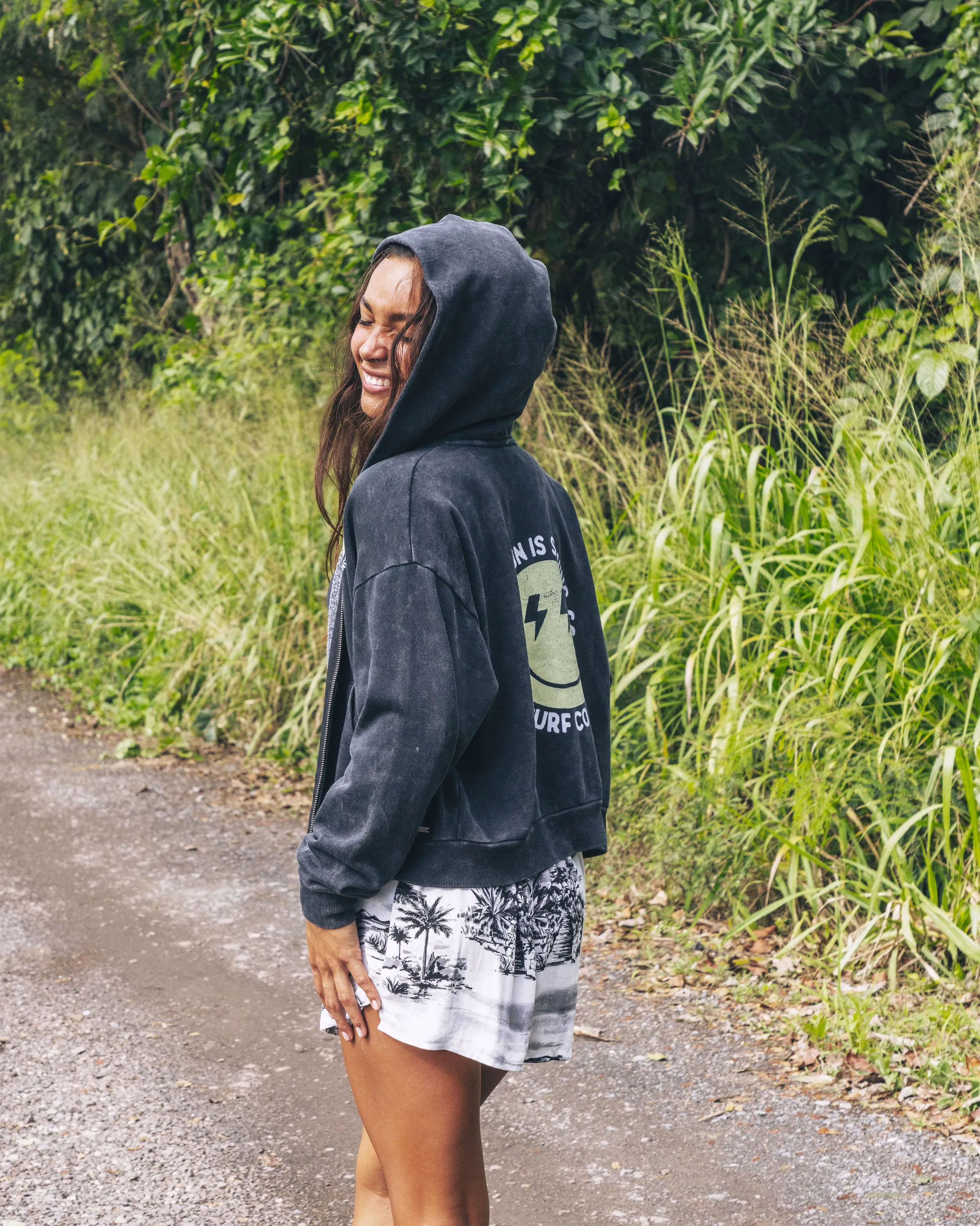 SUNSHINE SMILEY ZIP-UP HOODIE sold by Hurley product image thumbnail 2