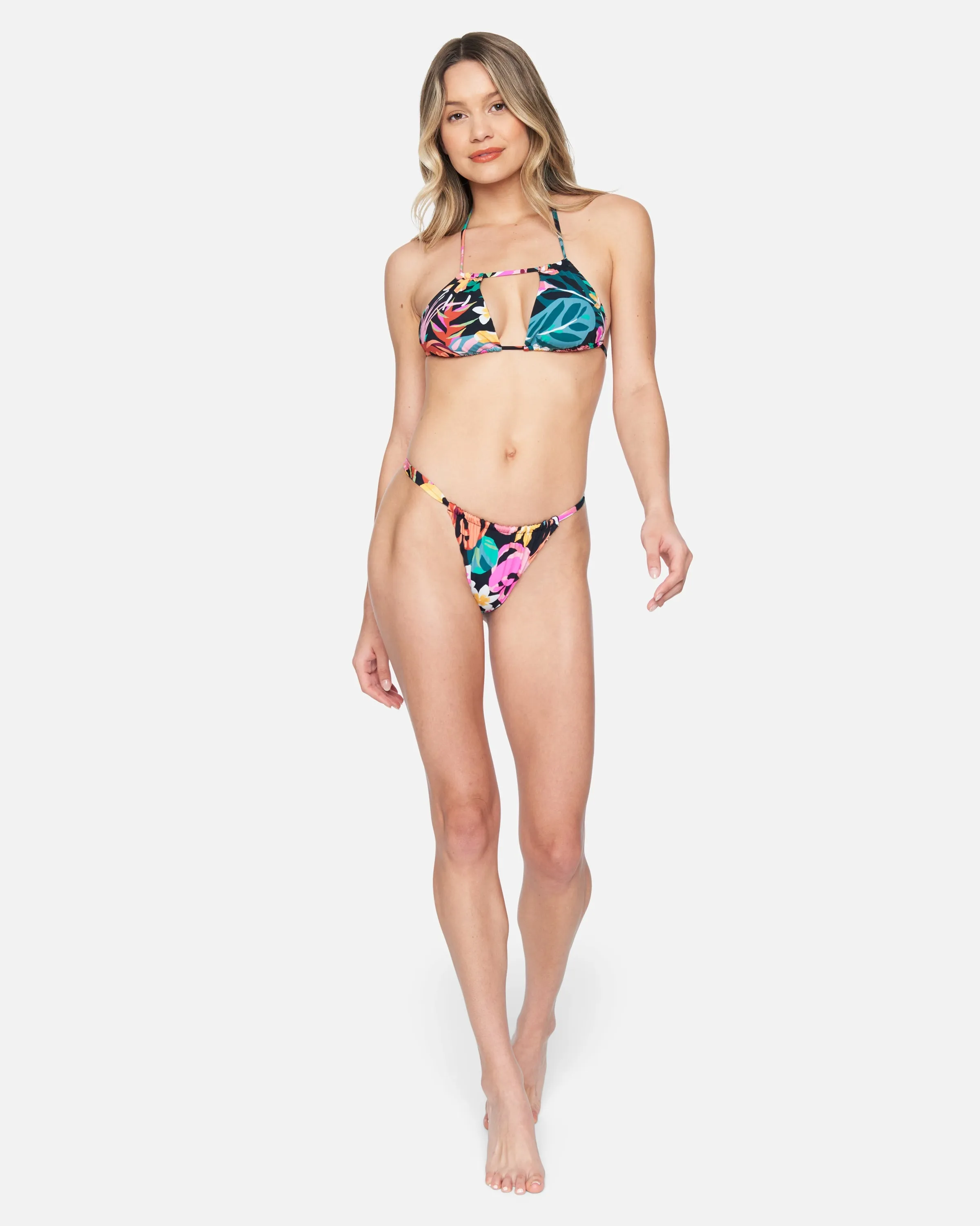 Floral Pop Cheeky Slider Bikini Bottom sold by Hurley product image thumbnail 4