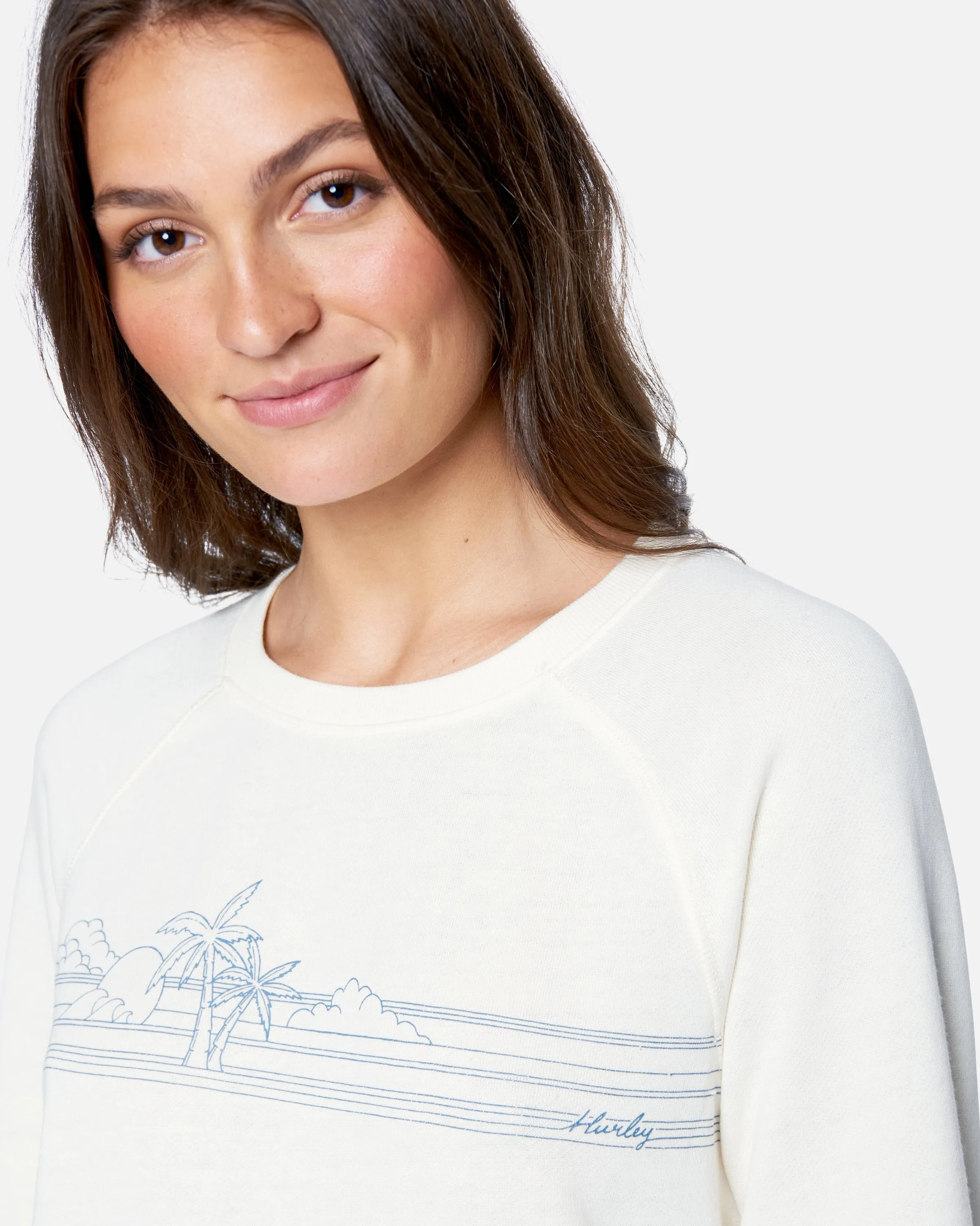 Becks Two Burnout Raglan Fleece Top sold by Hurley product image thumbnail 5