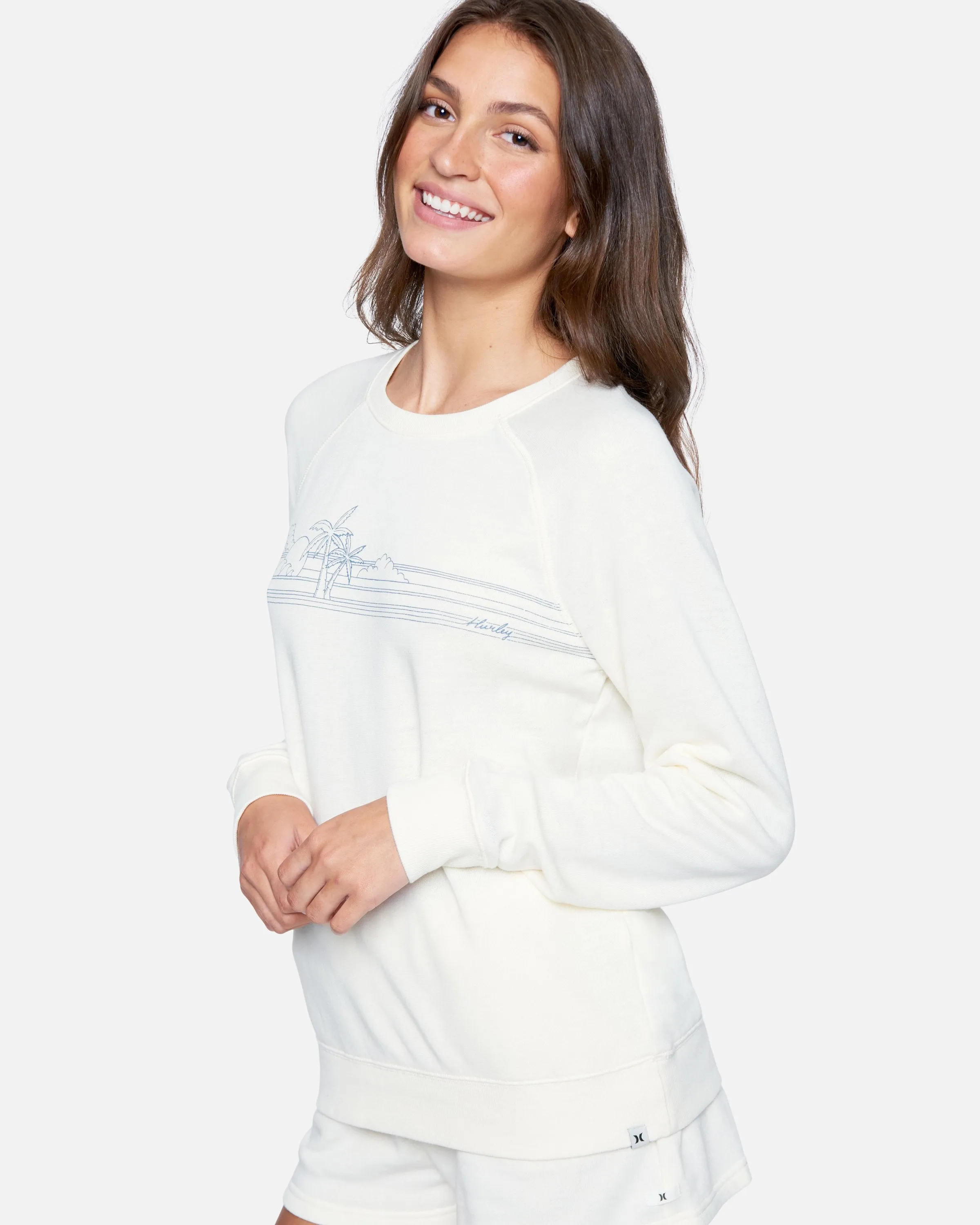 Becks Two Burnout Raglan Fleece Top sold by Hurley product image thumbnail 3