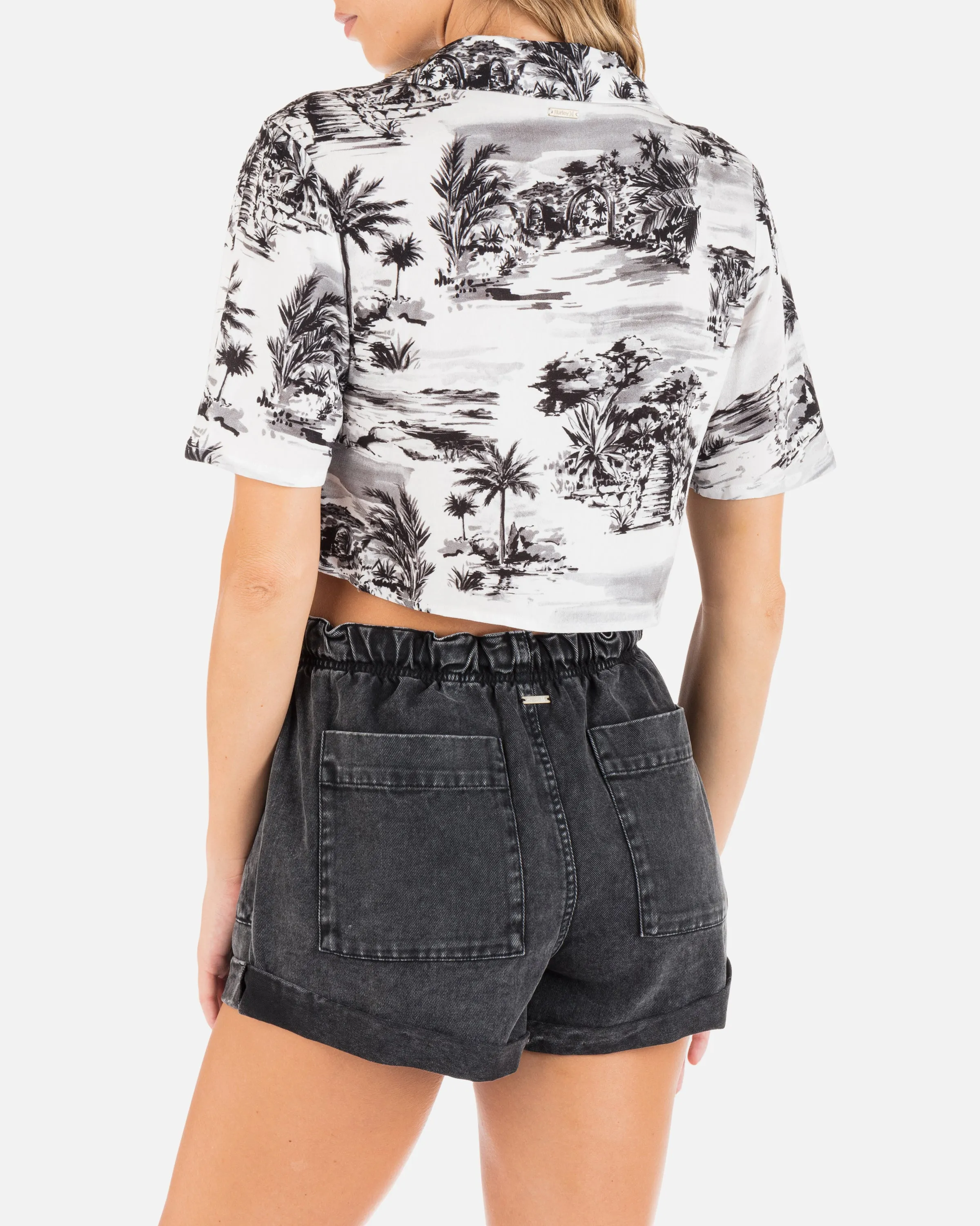 BEACH WALK CROP CAMP SHIRT sold by Hurley product image thumbnail 3
