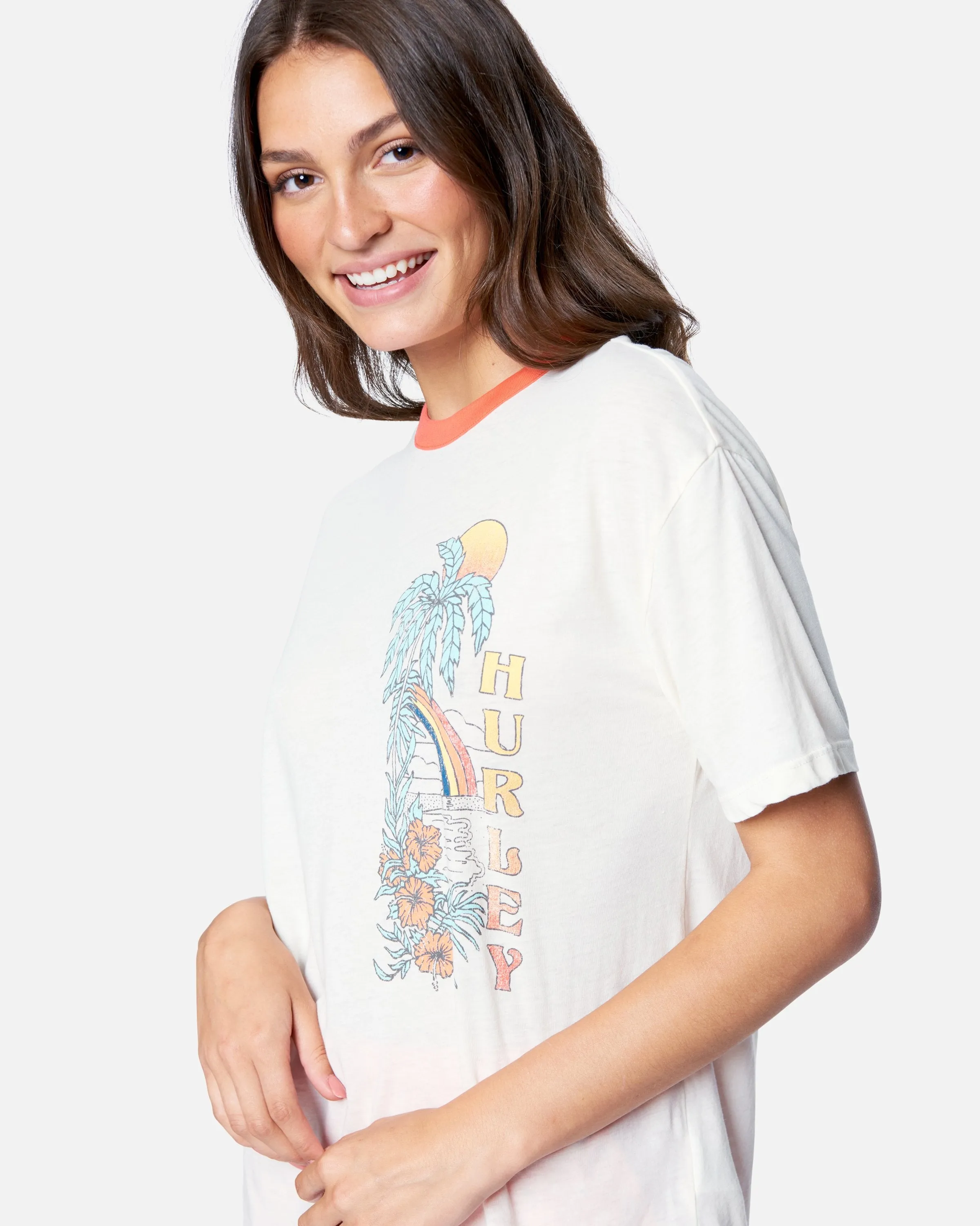 Meralynn Boyfriend Ringer Tee sold by Hurley product image thumbnail 5