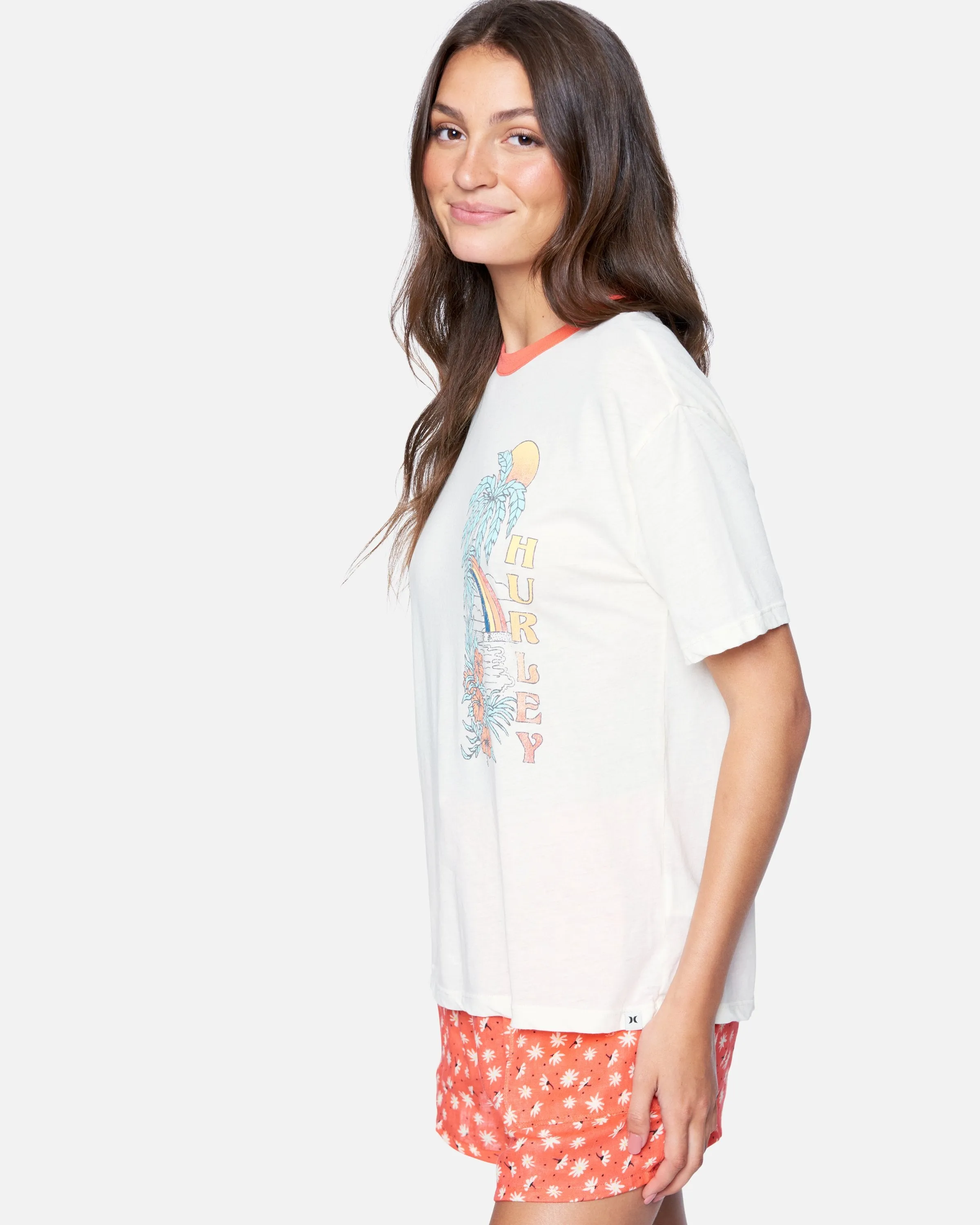 Meralynn Boyfriend Ringer Tee sold by Hurley product image thumbnail 3