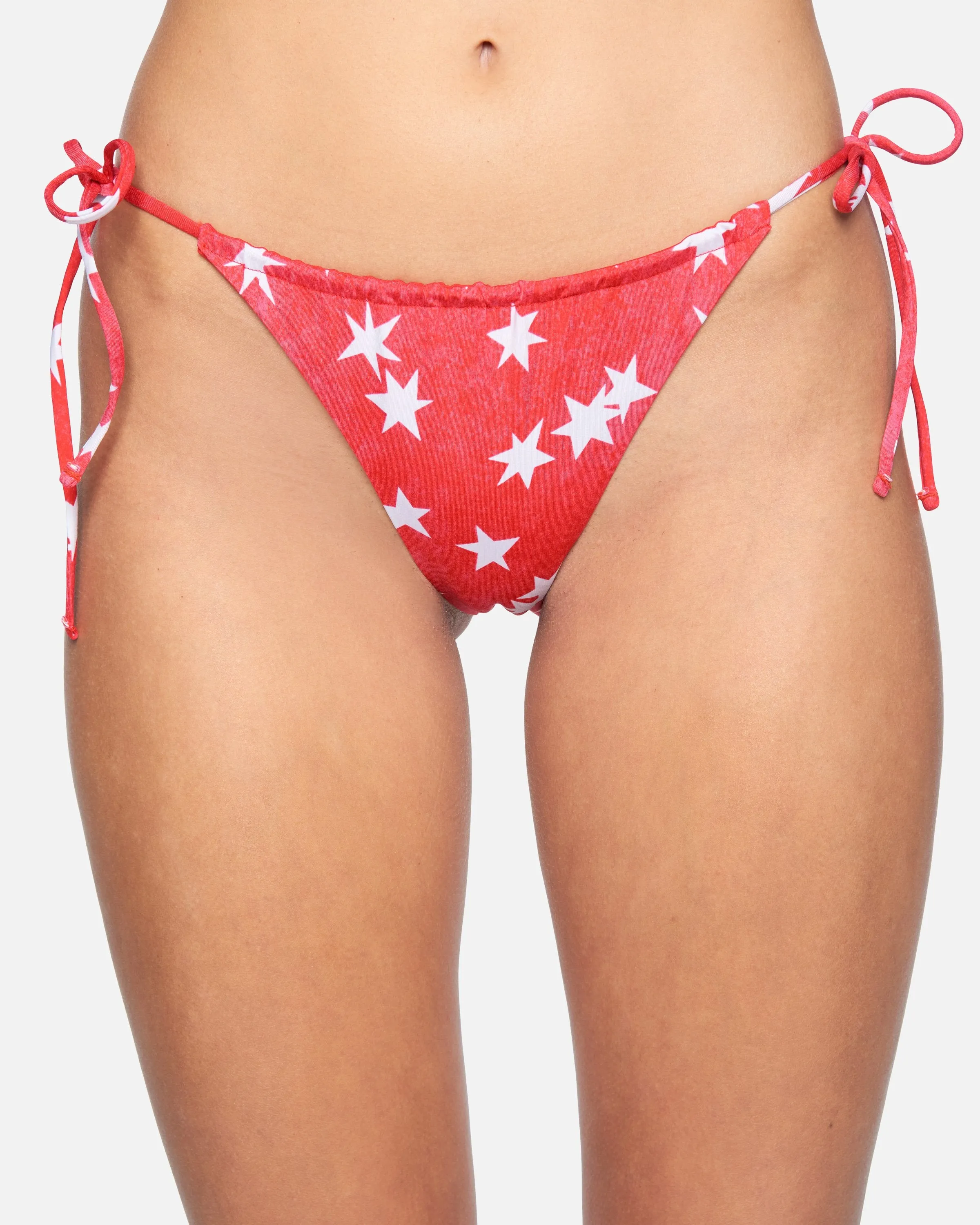Star Spangled Reversible Slider Tie Side Cheeky Bikini Bottom sold by Hurley product image thumbnail 2