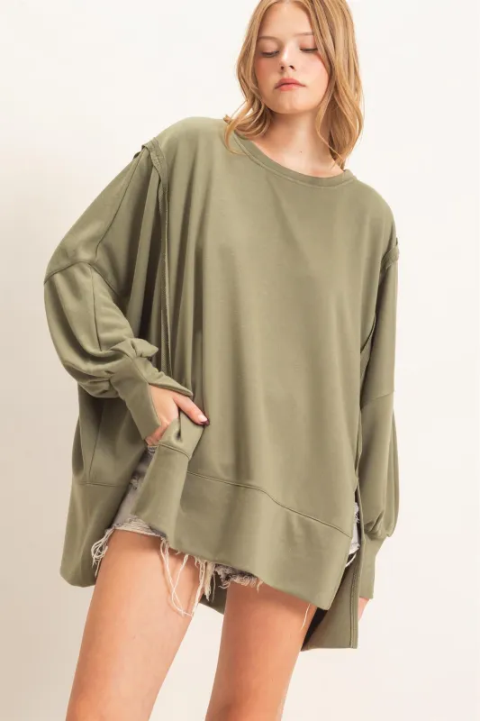 Oversized Crew Neck Sweatshirt made by HYFVE
