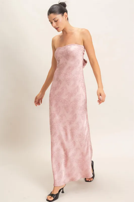 Satin Patterned Maxi Dress made by HYFVE