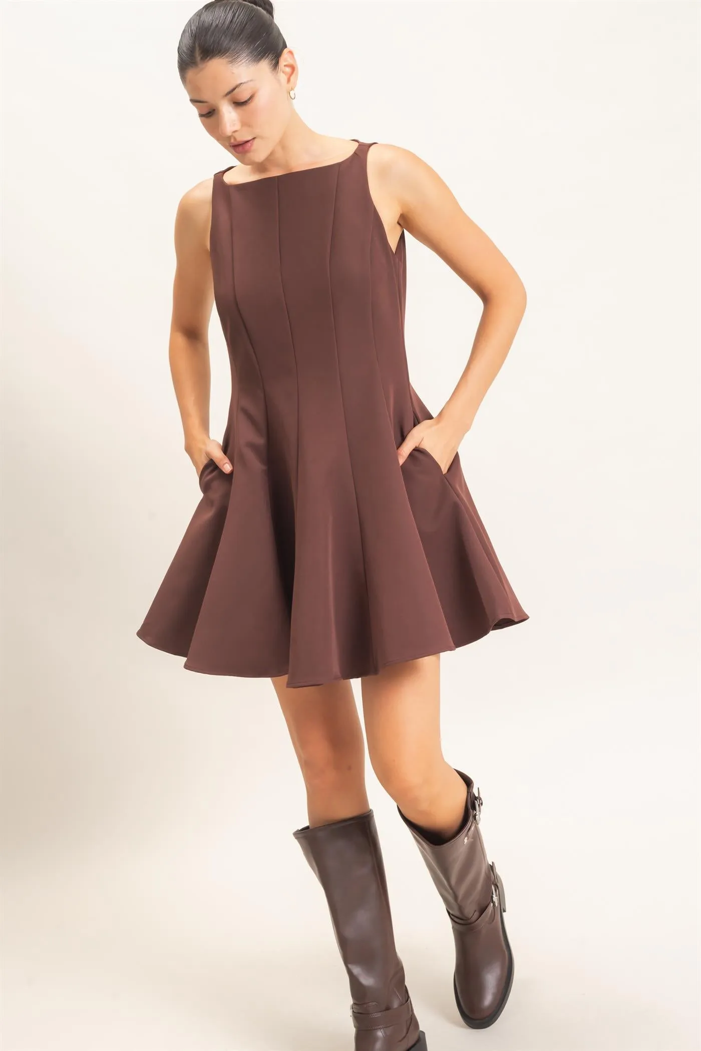 Sleeveless Fit And Flare Dress sold by HYFVE product image thumbnail 2