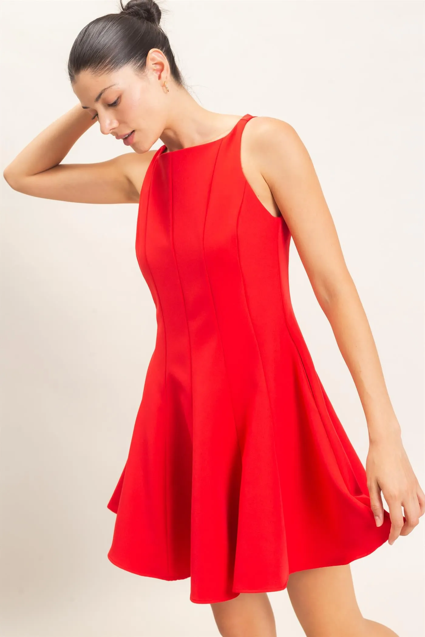Sleeveless Fit And Flare Dress sold by HYFVE product image thumbnail 5