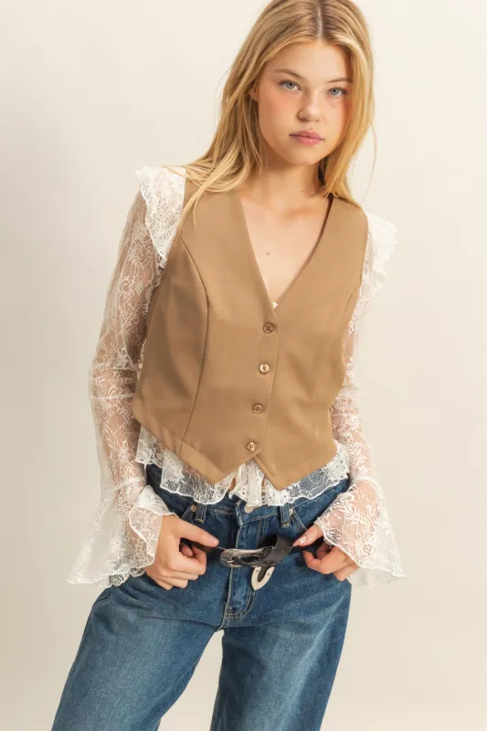 Chic Sleeveless Vest made by HYFVE