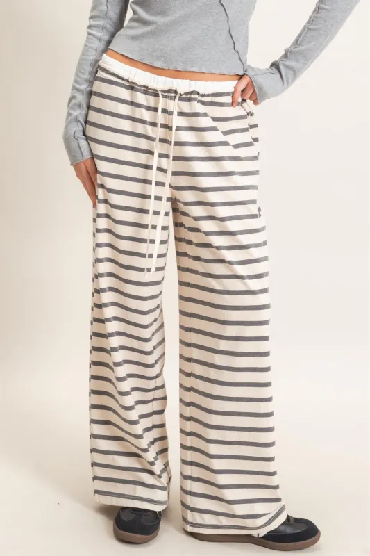Striped Wide-Leg Pants made by HYFVE