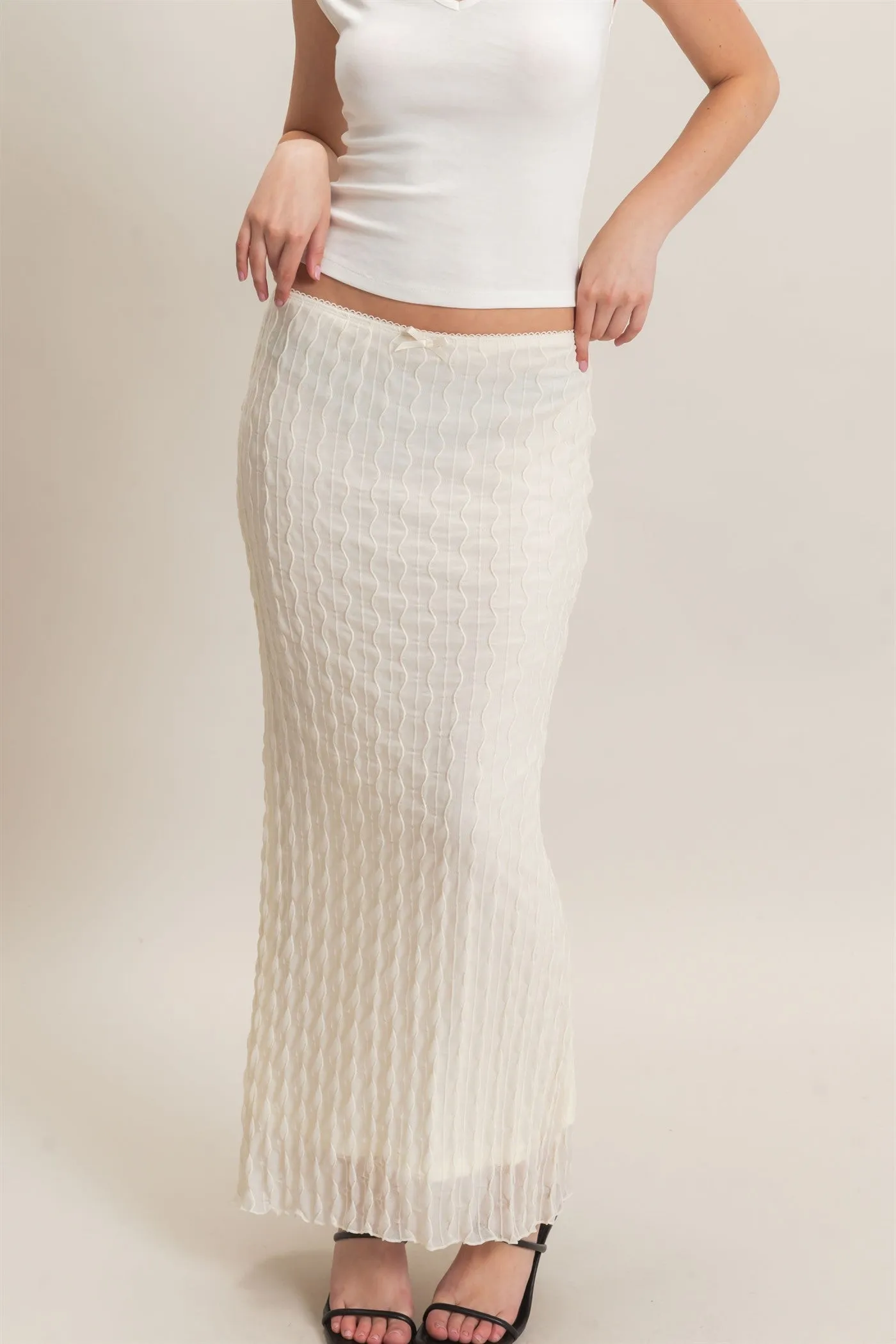 Textured Maxi Skirt sold by HYFVE product image thumbnail 2