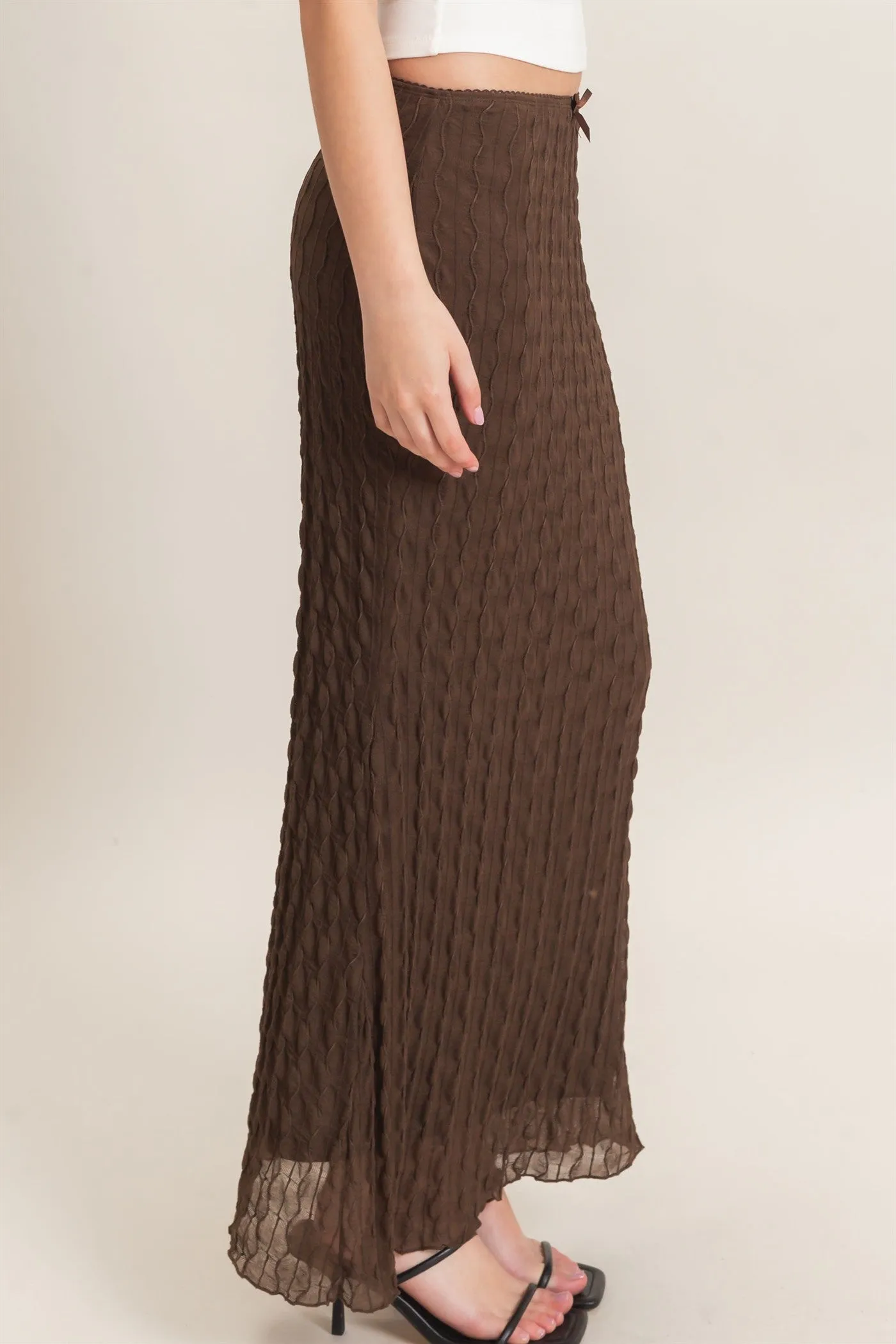 Textured Maxi Skirt sold by HYFVE product image thumbnail 4
