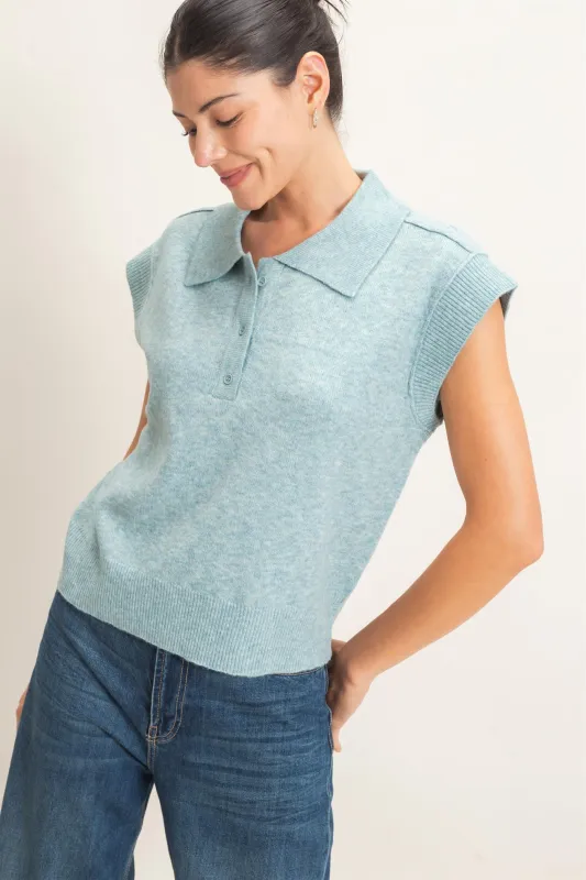 Short Sleeve Polo Sweater made by HYFVE