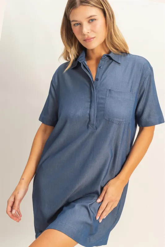 Collared Shirt Dress made by HYFVE