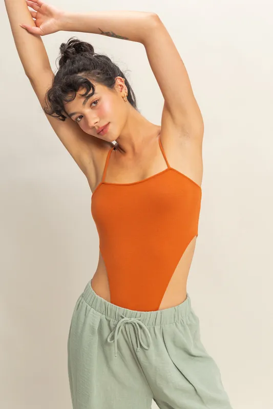 Cami High-Cut Bodysuit made by Double Zero