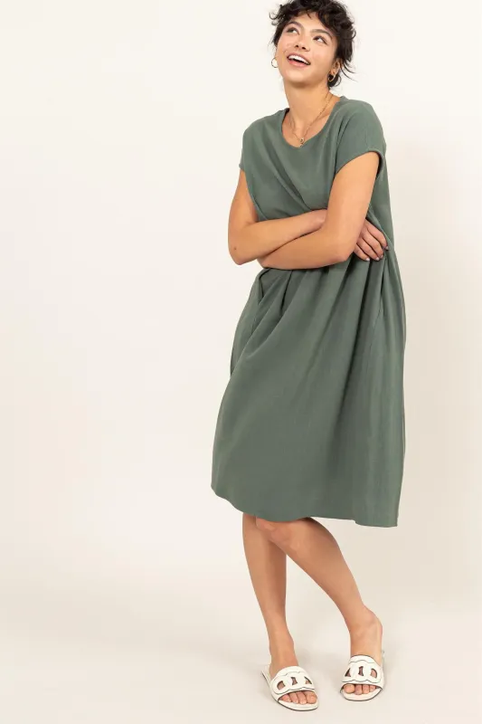 Linen Oversized Midi Dress made by HYFVE