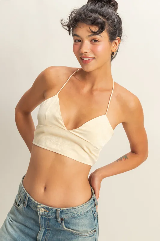 Crisscross Tie Back Crop Top made by HYFVE