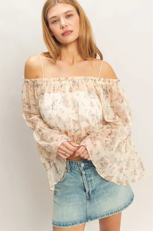 Floral Off Shoulder Top made by HYFVE