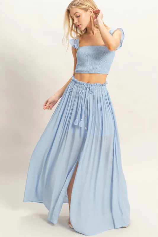Smocked Top & Maxi Skirt Set made by HYFVE