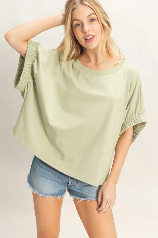 Oversized Elastic Cuff Top made by HYFVE
