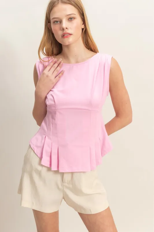 Sleeveless Peplum Top made by HYFVE