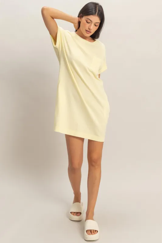 Round Neck T-Shirt Mini Dress made by Double Zero