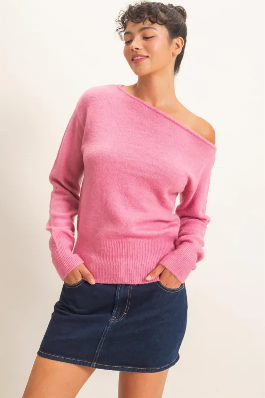 Off The Shoulder Sweater Top made by Double Zero